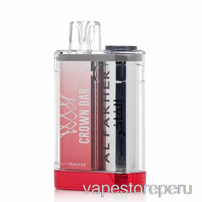 Vape Desechable Al Fakher Crown Bar Crystal 9000 Desechable Melocotón Hielo